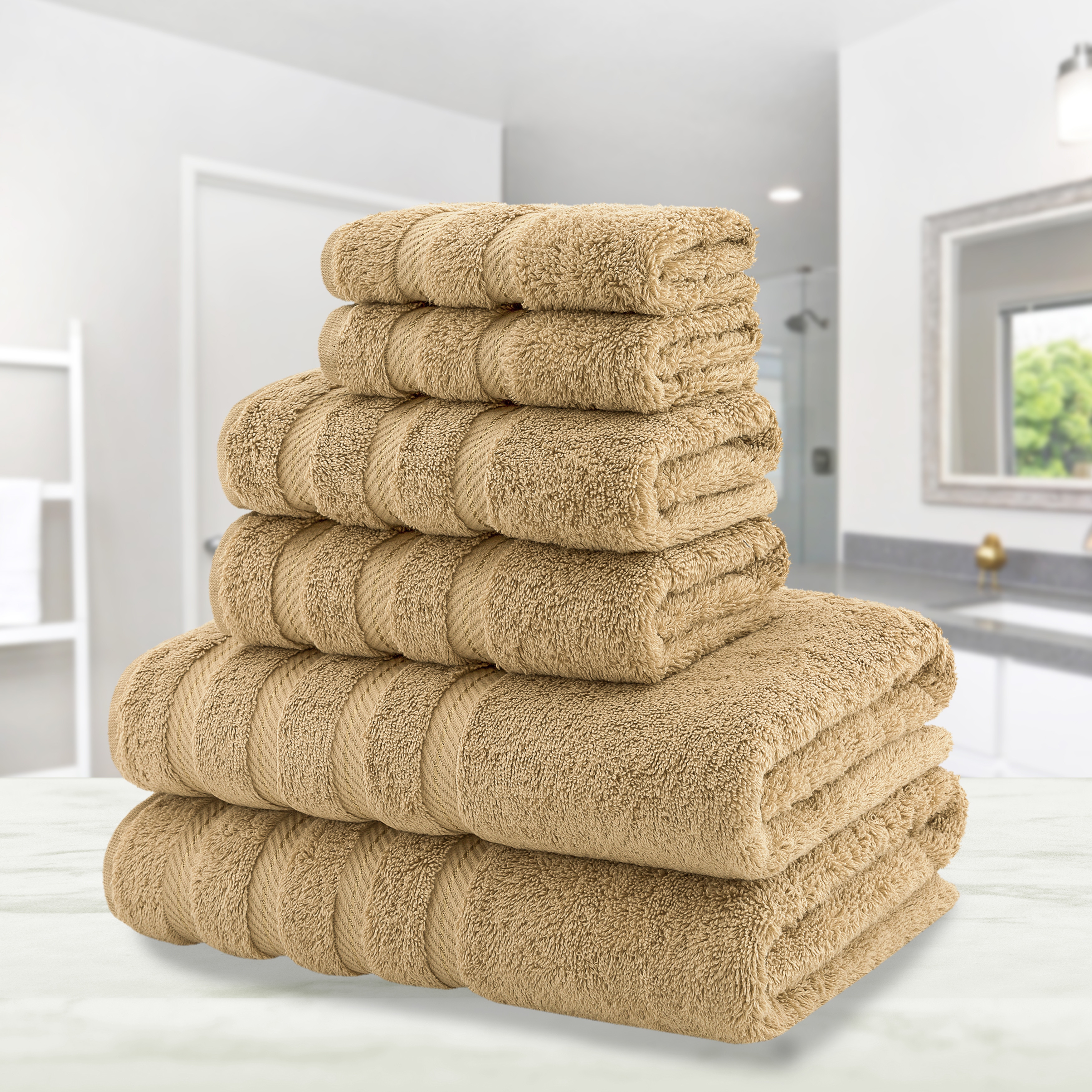 American Soft Linen 6-pc. Turkish Cotton Towel Set - Overstock 